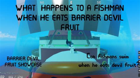 Fishman Eats Barrier Devil Fruit Grand Piece Online Roblox Youtube
