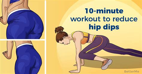 A Minute Workout To Reduce Hip Dips Entrenamiento De Minutos Ejercicios Ejercicios Con