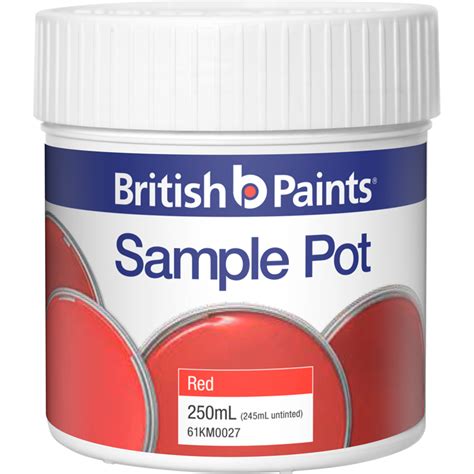 British Paints 250ml Red Sample Pot Bunnings Warehouse
