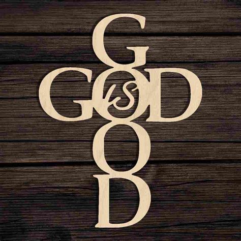 God Is Good Sign Etched On Wood