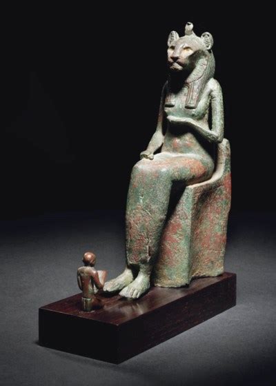 An Egyptian Bronze Lion Headed Goddess Late Period Circa 7th 6th