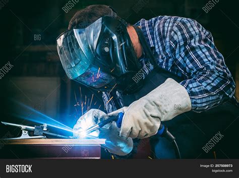 Strong Man Welder Image And Photo Free Trial Bigstock