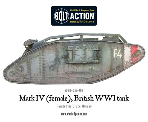 Mark Iv Female British Wwi Tank Warlord Games