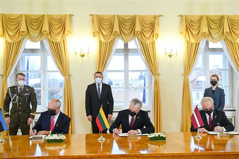 the presidents of lithuania latvia and estonia signed the baltic way to climate neutrality