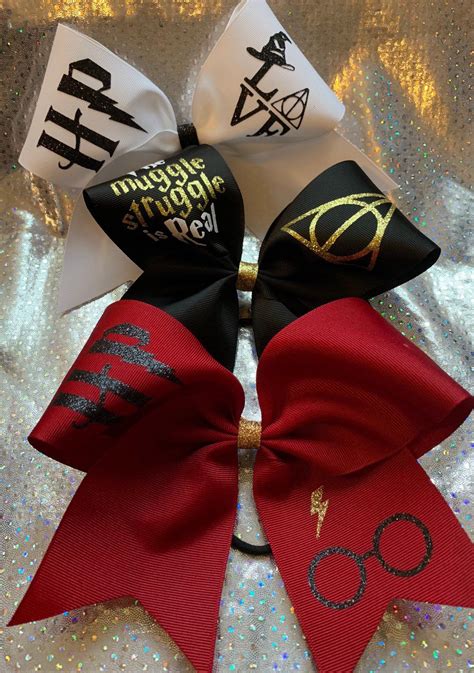 Excited To Share This Item From My Etsy Shop Harry Potter Cheer Bow Set Penteados Harry