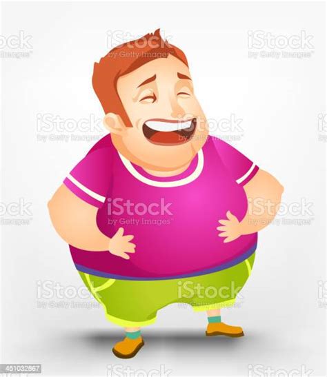 Cheerful Chubby Men Stock Illustration Download Image Now Adult Aspirations Beautiful