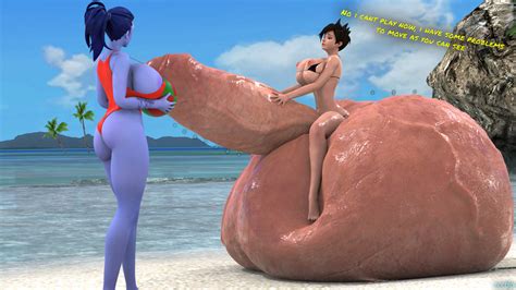 Rule 34 1futa 1girls 3d Ball Sitting Beach Big Breasts Bikini