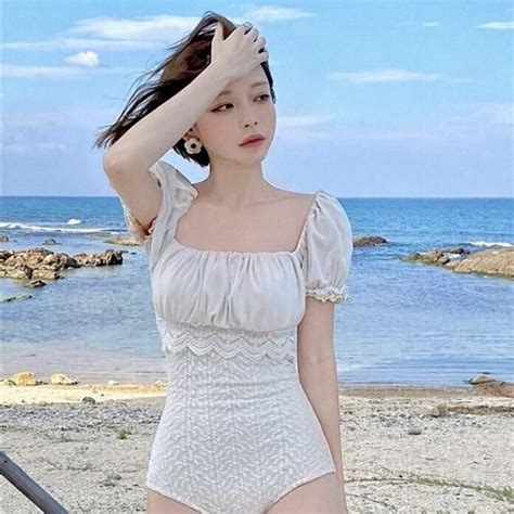 Lace Princess One Piece Lolita Swimsuit Bathing Suit Vintage Inspired