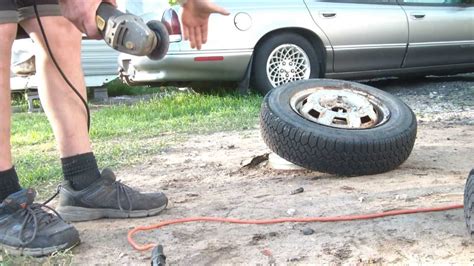 Grab your screwdriver and pry bar. Scrapping Rim and Tire Salvage 3 Minute How To At Home ...