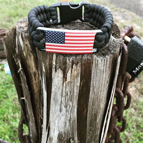There are over 100,000 possible combinations, so have fun creating your own personal survival bracelet. USA Flag Paracord Bracelets on sale now on our website ...