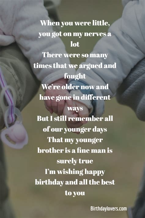 Brothers are the best friend from family and a lifetime companion to grow up together. Best 40 Happy Birthday Quotes For Younger Brother | Best ...