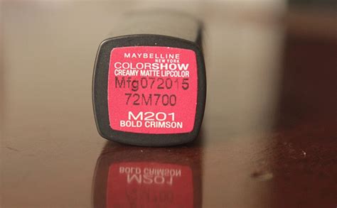 Maybelline Color Show Lipstick Bold Crimson Review Photos Swatches