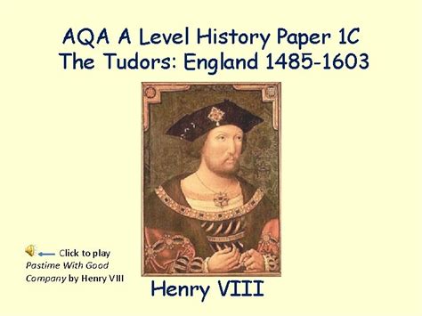 Aqa A Level History Paper 1 C The