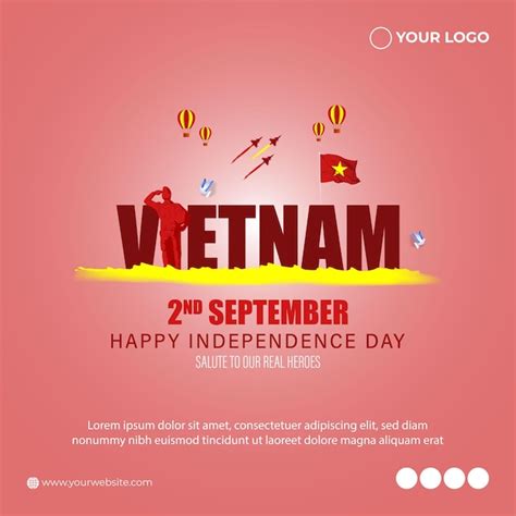 Ilustración Vectorial Para El Día De La Independencia De Vietnam