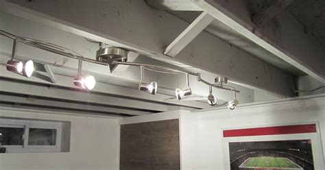 Lighting Ideas For Unfinished Basement Ceiling Amazing Unfinished