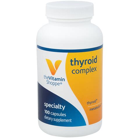The Vitamin Shoppe Thyroid Complex Support Thyroid Health And