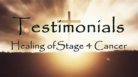 Testimonial 4 Healing Of Stage 4 Cancer Youtube