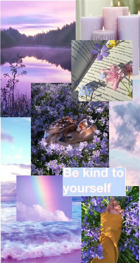 💜💜💜 Disney Collage I Wallpaper Be Kind To Yourself Aesthetic