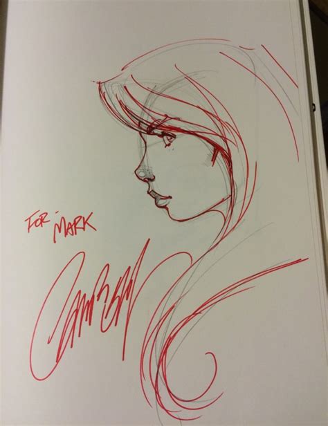 J Scott Campbell Mary Jane In Mark Ms Convention Sketches Comic Art
