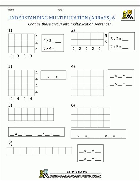 Free Printable Multiplication Worksheets Grade 2 Free Printable Free