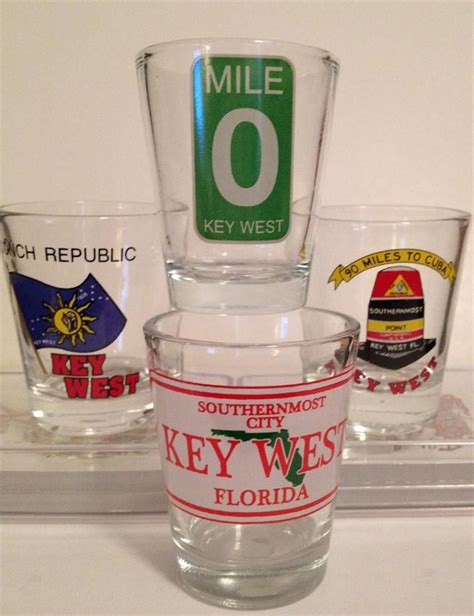 Key West Shot Glasses Shot Glasses Key West Glass Collection