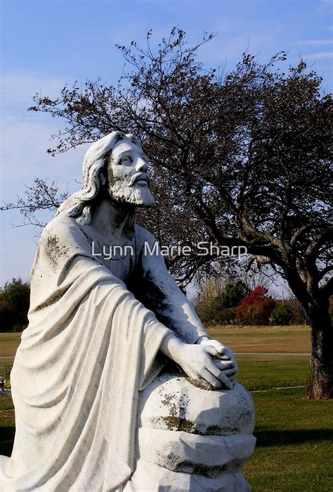 Jesus Kneeling In Prayer By Marie Sharp Redbubble