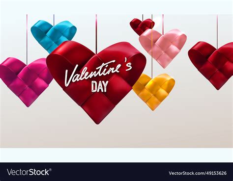 Valentines Day Banner Royalty Free Vector Image