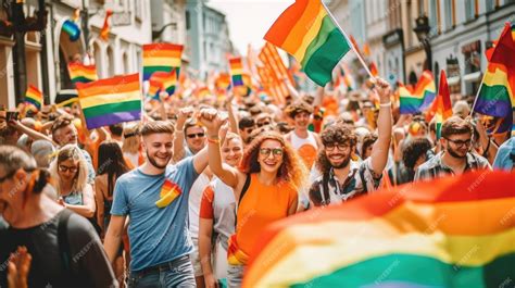 Premium Ai Image Inclusive Lgbt Pride Parade Celebrating Equality 34x