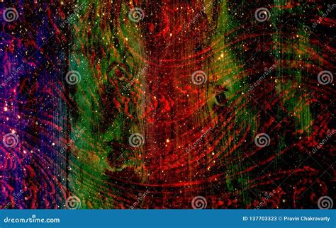 Rainbow Textured Hand Drawn Background Abstract In Vibrant Colors Stock