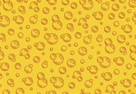 Bubbles Seamless Pattern Beer Texture Vector Illustration Fizzy Water