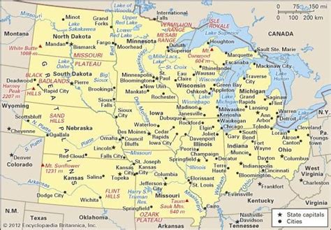 Midwest History States Map And Facts