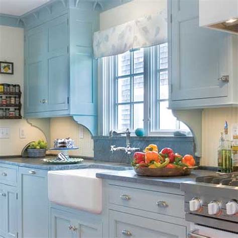 Distinctive light kitchen cabinets design is skillful put in a group an eye catching feeling coordination into. Pale Blue Kitchen Cabinets As Light Wood Kitchen Cabinets ...