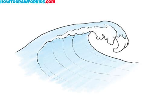 How To Draw A Wave Easy Drawing Tutorial For Kids