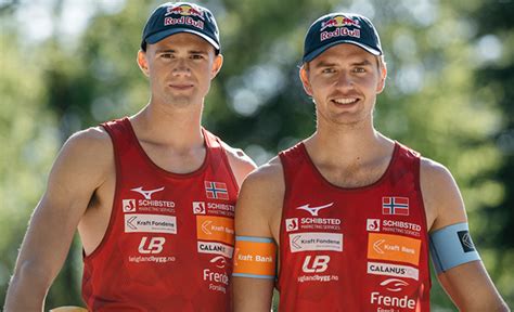 Professional beach volleyball player from norway 22 years old. Anders Mol