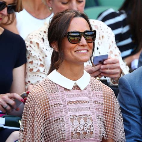 Pippa Middleton Wows At Wimbledon In Sheer Lace Dress Brit Co