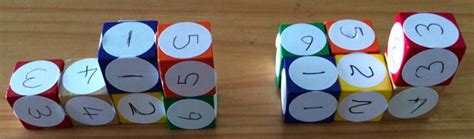 6 Numbered Cubes