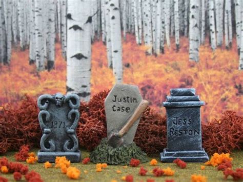 Check spelling or type a new query. Tombstone Set #2 Miniature Halloween Village Graveyard ...