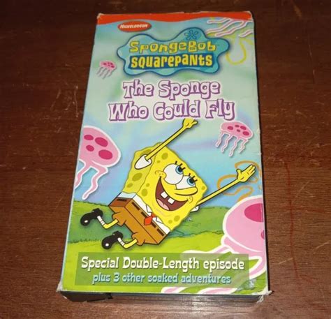 Spongebob Squarepants The Sponge Who Could Fly Vhs Tape 2003 Vtg