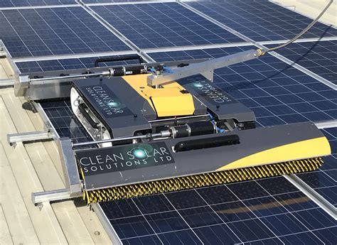 Uk First Rooftop Robotic Solar Panel Cleaning Launched