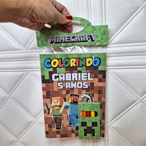 Livrinho De Colorir Minecraft Elo7 Produtos Especiais