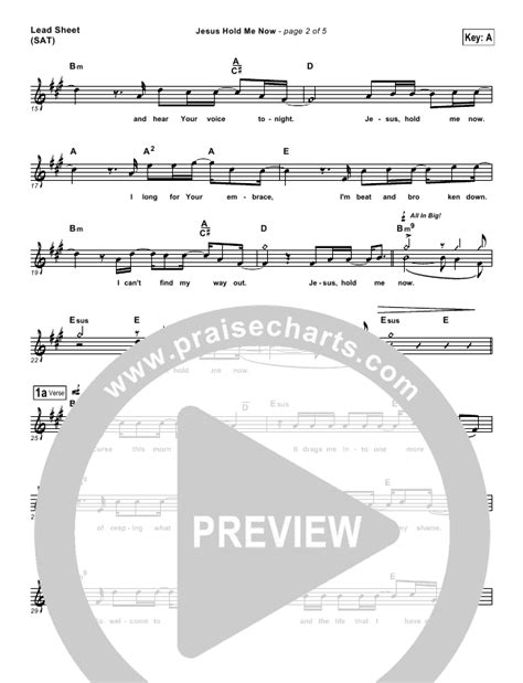 Jesus Hold Me Now Sheet Music PDF Casting Crowns PraiseCharts