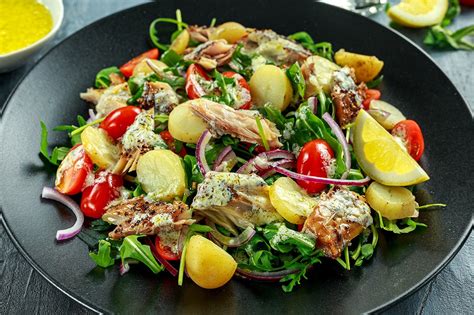 Maybe you would like to learn more about one of these? Mackerel & Egg Potato Salad Recipe - 442 Calories Seafood ...