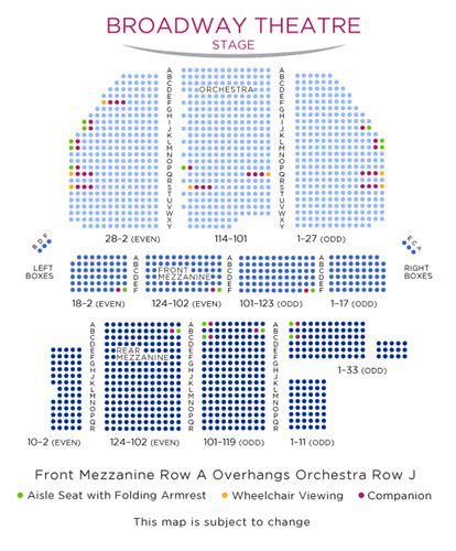 Ambassador Theater Seating Chart Nyc Elcho Table