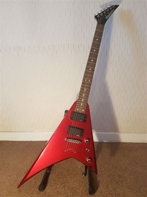 Jackson Js30rr Randy Rhoads Style Flying V Electric Guitar In Red In