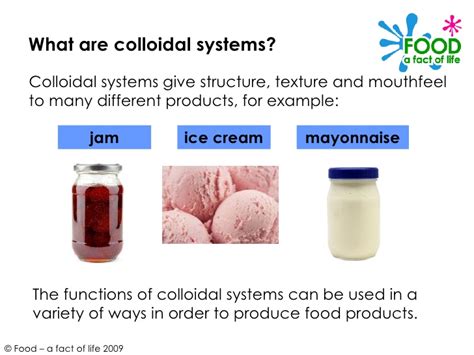 Colloidal System In Food