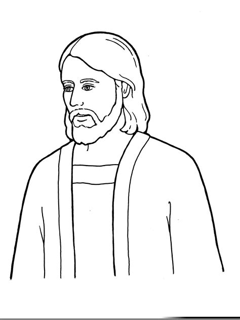 Lds Clipart Jesus Black White Free Images At Vector Clip