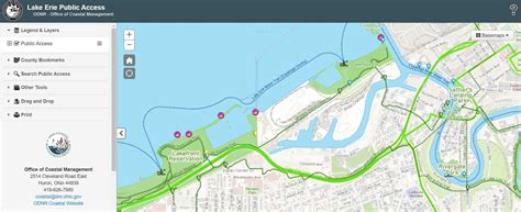 Lake Erie Public Access Map Viewer