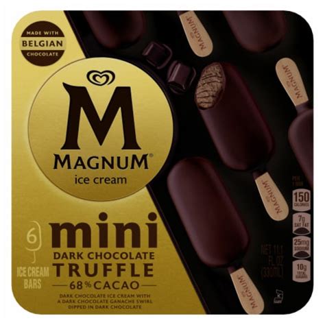 Magnum Mini Dark Chocolate Truffle Ice Cream Bar 6 Ct Jay C Food Stores