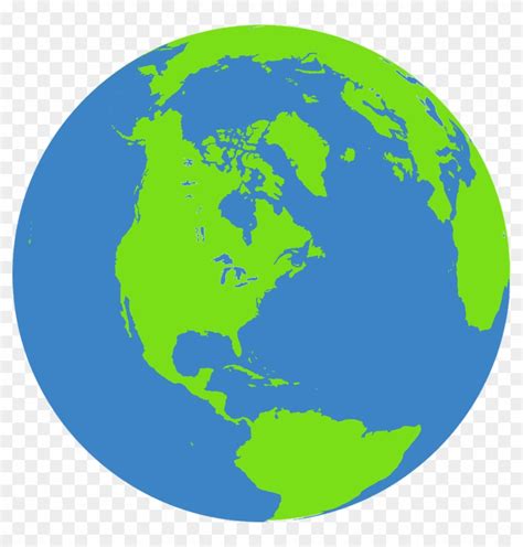 Globe Earth World Map Blue Green Water Ocean Earth Vector