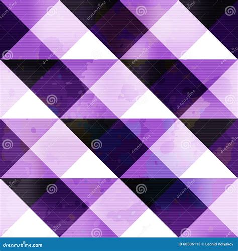 Purple Polygons Abstract Geometric Background Stock Illustration
